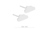 Pendiente mini nube 4mm - 7mm