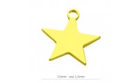Colgante estrella 12mm, de...