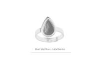 Anillo bisel lagrima en...