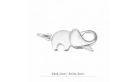 Mosquetón elefante con anilla