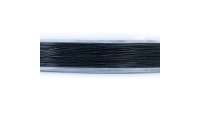 Cable de acero 7 hilos. Negro