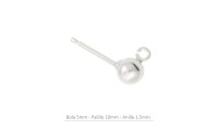 Pendientes de bola 5 mm....