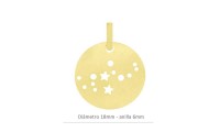 Colgante chapa Virgo 18mm....