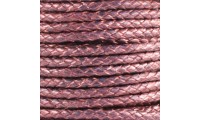 Cuero trenzado 5mm. Cobre
