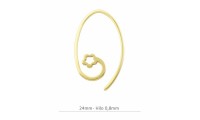 Gancho flor 24 mm plata 925...