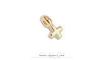 Colgante mini cruz de...