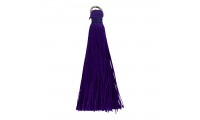 Borla 5 cm con anilla. Morado