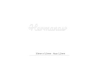 Entrepieza «Hermanas» de 33mm