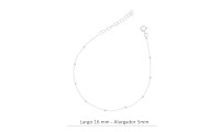 Pulsera bolitas 16cm - 5cm...