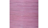 Cordón Cuero 1mm- Rosa Bebe