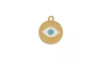 Colgante ojo esmaltado azul...