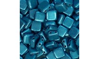 Square beads 2 holes 6mm -...