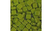 Square beads 2 holes 6mm -...
