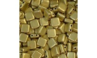 Square beads 2 holes 6mm -...