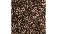 O bead 1x4 mm. Jet Bronze