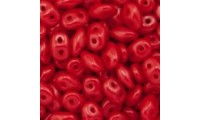 Superduo de 2,5x5 mm. Opal red