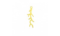 Colgante Coral 26mm. Baño oro