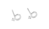 Pendientes símbolo femenino...