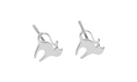 Pendientes gatitos de 8 mm.