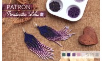 Kit pendientes cascada lila