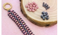 Kit pulsera superduo rose gold