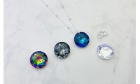 Cristal Swarovski en plata...