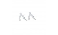 Pendientes wishbone de 8 mm.