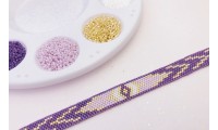 Kit pulsera étnica violeta