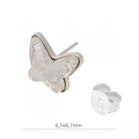 Pendientes Mariposa plata