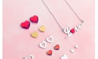 Kit colgante love en plata...