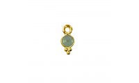 Colgante cuarzo verde opal...
