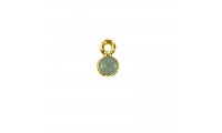 Colgante cuarzo verde opal...