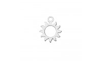 Colgante sol 12 mm plata.