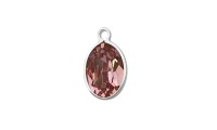 Colgante oval en plata de...