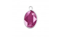 Colgante oval en plata de...