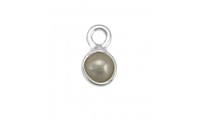 Colgante perla 5mm en plata.