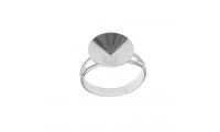 Anillo con cono 12 mm plata...