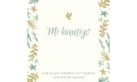 Tarjeta con diseño paloma...