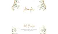 Tarjeta con diseño flores...