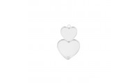 Colgante 2 corazones en...
