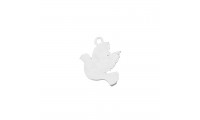 Colgante paloma 12x10mm en...