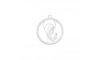 Colgante virgen 17mm en...
