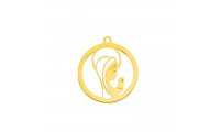 Colgante virgen 17 mm plata...