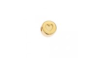 Cuenta corazón agujero 3mm....