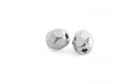 Bola facetada 4mm. Plateado