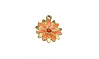 Colgante flor esmalte...