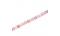 Cuentas cubo 3mm. Cuarzo rosa