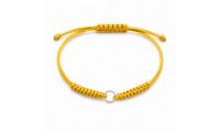 Pulsera macramé amarilla...