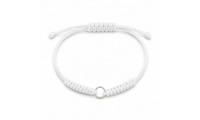 Pulsera macramé blanco con...