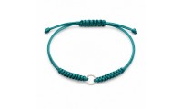 Pulsera macramé turquesa...